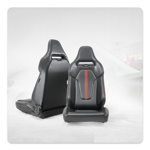 Asiento Deportivo Ergonómico de Cuero PU SSCUS Pors, Tipo Bucket, Ajustable y Reclinable - Product Image 3