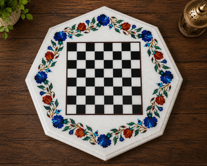 Luxury White Marble Eco-Friendly Handmade <b>Chess</b> <b>Table</b> Stone Board for Valentine's Day Christmas Home and Hotel Decor - Product Image 2