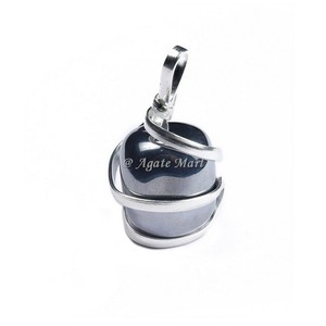 Pendentif brésilien en quartz en cristal avec décoration de la maison d'amour de style Feng Shui Technique d'enveloppement de pierres précieuses d'agate gravée - Product Image 6