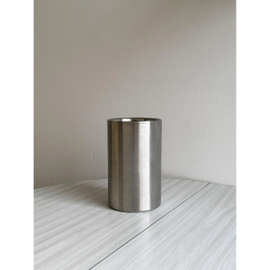 Seau à glace rond moderne en acier inoxydable à bas prix avec pince à glace et couvercle, pour bar, champagne et bière, sans poignée - Product Image 6