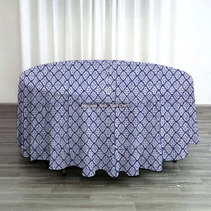New Cotton 20 Sheeting 180 CM Soft Durable Round <b>Tablecloth</b> for 6 Seater Dining Table for Wedding <b>Parties</b> <b>Tablecloth</b> Best Price - Product Image 6