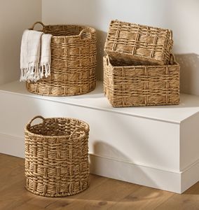 Panier en jacinthe d'eau fait main au Vietnam avec poignée |   Nouvelle collection |   Conception personnalisée OEM ODM et prix de gros - Product Image 2