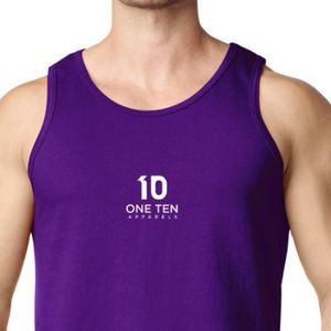 เสื้อกล้ามผู้ชายสีม่วง พรีเมียม ผ้าฝ้าย ระบายอากาศ น้ำหนักเบา เหมาะสำหรับออกกำลังกาย ฟิตเนส วิ่ง - Product Image 4