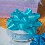 Custom Turquoise Butterfly <b>Bow</b> Eco-Friendly Polyester Digital Printed <b>Gift</b> Ribbons Satin Woven Luster Christmas Decorative <b>Bows</b> - Product Image 5