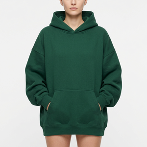Hoodie surdimensionné personnalisé pour femme en molleton de coton, fabrication de vêtements streetwear en gros pour marques américaines, britanniques et européennes - Product Image 1
