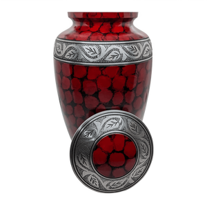 Urne funéraire en métal de style européen, design personnalisé, pour cendres humaines, capacité de 200/220 pouces cubes, fournitures funéraires durables - Product Image 3