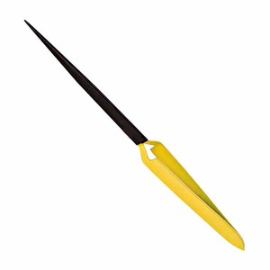 Pinzas de Pesca Manuales para Atado de Moscas, Acero Inoxidable, Punta Recta, Amarillo y Negro, Duraderas, Portátiles, para Uso en Arroyos, Carpas y Truchas - Product Image 1