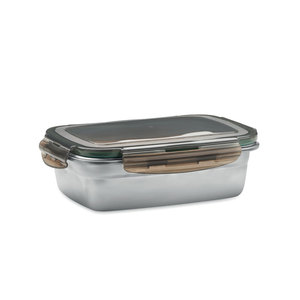Contenitore promozionale per alimenti eco in acciaio Inox 850 ml per uso domestico o in ufficio - Product Image 1