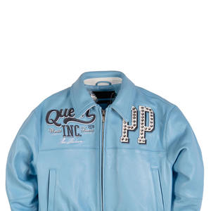 Veste d'hiver en toile et cuir pour homme, prix imbattable, cuir véritable de qualité supérieure, coupe-vent, imperméable, teinture unie, toutes tailles - Product Image 4