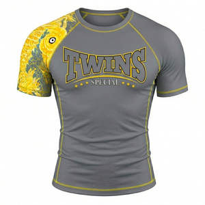 เสื้อรัดกล้ามเนื้อคู่คุณภาพสูงสำหรับศิลปะการต่อสู้ Bjj Rash Guard สำหรับผู้ชายและผู้หญิง รุ่น No Gi Wear AI-RG-31 ราคาขายส่ง RTS - Product Image 2