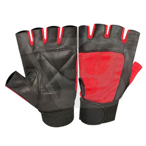 High Men's Lightweight Breathable Half-<b>Finger</b> Fitness Gloves Non-Slip Custom Logo Available Leather Workout Racing Bicycle - Product Image 1