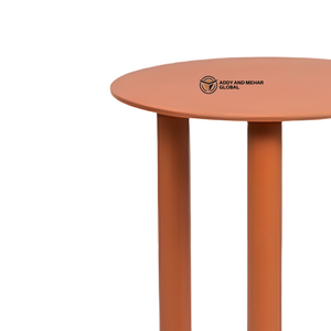 Modern Round Iron Metal <b>Stool</b> with Cylindrical Legs – Minimalist Powder Coated Steel <b>Stool</b> for Home Cafe & Commercial Use - Product Image 6