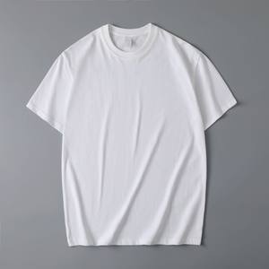 Camiseta de Hombre de Algodón Puro de 180g, Color Sólido, Corte Holgado, Verano, con Logotipo Bordado Personalizado OEM, Precio de Fábrica China Bangladesh - Product Image 2