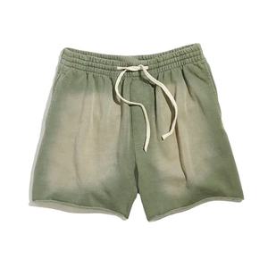 Custom 100% Cotton French Terry <b>Tech</b> Fleece Men's Oversized Casual Shorts with Embroidered Logo Custom Streetwear Jogging Shorts - Product Image 4