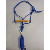 Cabestro Ajustable Premium para Caballo con Cuerda de Amarre, Cabestro de Entrenamiento de Nailon Trenzado Suave, Equipo Ecuestre Duradero al por Mayor
