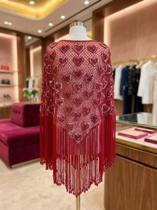 Poncho hecho a mano con cuentas y lentejuelas, proveedor mayorista, precio directo de fábrica, proveedor B2B al por mayor - Product Image 2