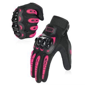 Gants de course cycliste en cuir fabriqués au Pakistan, design personnalisé, haute qualité, imperméables, antidérapants, compatibles écran tactile, doigts entiers - Product Image 6