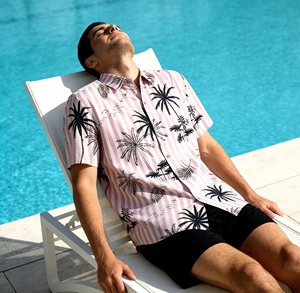 Camicia Estiva da Uomo <span class=keywords><strong>con</strong></span> Stampa Digitale 3D, Stile Hawaiano, Casual, Manica Corta, Stampa Integrale alla Moda - Product Image 1