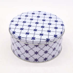 Envase Metálico Redondo Blanco Personalizado de Grado Alimenticio para Toffee, Pastel, Chocolate, Galletas y Bizcochos - Product Image 3