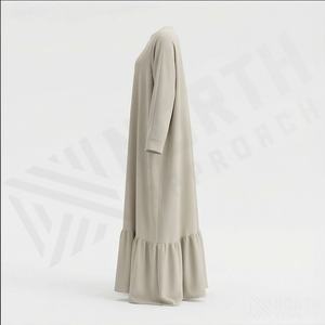 2025 OEM Kimono Abaya pour femmes musulmanes, en tissu polyester épais, doux et très extensible, col en V, manches longues, pour fêtes, Ramadan, mariages - Product Image 3