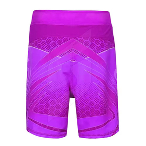 Shorts MMA personnalisés tendance rose à sublimation pour hommes, avec fermeture Velcro à la taille, anti-humidité, en promotion - Product Image 3