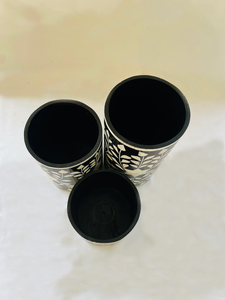 Vase à fleurs moderne de haute qualité, fait main, plaqué or, avec incrustation d'os, style côtier, pour plantes, idéal pour mariage et Ramadan - Product Image 4