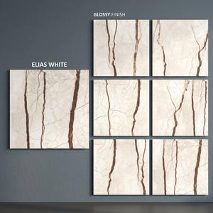 Carreaux de porcelaine émaillée polie Esprada marron 800x800mm, inspiration pierre naturelle, garantie 4 ans, épaisseur 10mm pour une qualité supérieure - Product Image 5