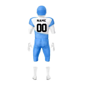 Uniformes de Fútbol Americano de Manga Corta con Malla Sublimada de Poliéster 100% de Alta Calidad, Servicio OEM, Logotipo Personalizado, Tallas Grandes - Product Image 3