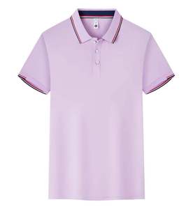 Camiseta Polo de Manga Corta para Hombre, Cómoda, Moderna, Tejida, con Patrón Sólido, Estilo Casual, de Algodón, Calidad al por Mayor - Product Image 2
