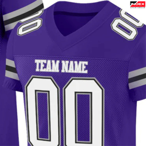 INDEX American Football Jersey V-Neck Short Sleeve Mesh <b>Blue</b> <b>White</b> 23 Number Breathable Men's Regular Fit - Product Image 5
