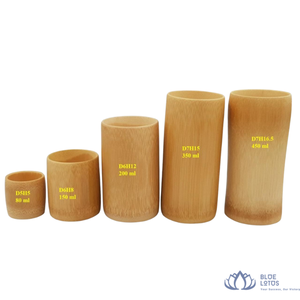 MEILLEURES VENTES |   Mug à boire artisanal en bambou pour café, thé, eau, vin, bar, restaurant, ensemble de fournitures Binh Dinh Blue Lotus Vivian Vo - Product Image 1