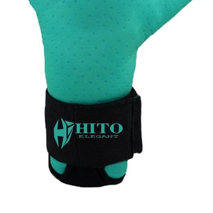 Nouveauté Gants de gardien de but Contact de la paume avant en latex Dos en latex haute mousse et silicone Injection hybride Coupe intégrée Sangle - Product Image 5