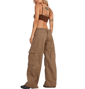 Pantalones Cargo para Mujer con Logotipo Personalizado de Outfitize International, Pantalones de Estilo Vintage de Tela de Pana, Ropa al por Mayor - Product Image 5
