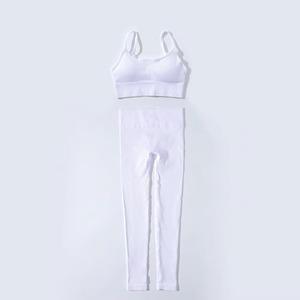 Ensemble sans couture bleu à haute élasticité, vêtements de sport unisexes pour la salle de sport et le fitness | Fournisseur de vêtements de sport multicolores - Product Image 5