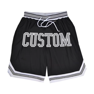 Pantalones Cortos de Baloncesto Personalizados al por Mayor para Hombre, de Malla de Poliéster Grueso para Sublimación, con Logotipo - Product Image 1