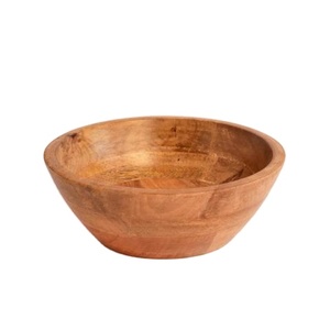 Cuencos Redondos de Madera Natural para Servir, Vajilla para el Hogar y Restaurantes, para Bodas, Cuencos para Servir Alimentos - Product Image 1