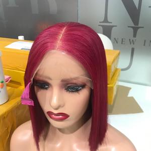 วิกผมเวียดนามแท้แบบตรงสีเบอร์กันดี ราคาส่ง ผมตรงแบบเรียงเส้น คุณภาพ HD แบบเวอร์จิ้น  แบบดับเบิ้ลดรอน  ฐานลูกไม้โปร่งใส - Product Image 4