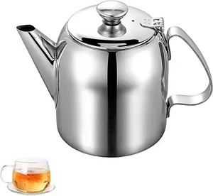 Modern Metal <b>Tea</b> Coffee Kettle <b>Pot</b> for Hot Water Serving Home Kitchen Use with Balanced Handle and Smooth Flow Spout - Product Image 2