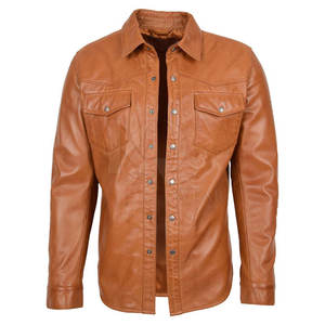 Camisas de Cuero con Tela Suave para Hombre, Ajuste Cómodo, Material Ligero de Primera Calidad, Perfectas para la Oficina y Uso Casual - Product Image 4