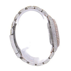 RUDRA JEWELS <b>WATCHES</b> Luxury Stainless Steel Automatic Mechanical Japan Movement12 Sport Elegant Moissanite Square <b>Case</b> <b>Watch</b> - Product Image 4