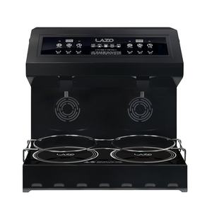 LAZO Cuisinière électrique à induction pour nouilles coréennes à double fente Couvercle en verre Batterie de cuisine libre-service Résistant à la chaleur pour bureaux hôtels - Product Image 2
