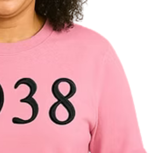 Sudadera Rosa para Mujer con Bordado 3D en Relieve, Estilo Casual, Manga Larga, Cómoda para el Día a Día - Product Image 3