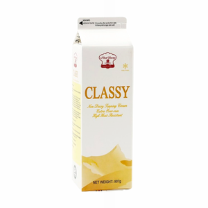 Crème Non Laitière en Gros la Plus Vendue Service OEM/ODM HALAL pour Boulangerie Utilisant la Crème Non Laitière Classy Whip 907G Bon Prix - Product Image 1