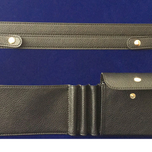 <b>Masonic</b> Regalia Black Faux Leather Eco-friendly Durable Square Shape Apron Case with Soft Case Handle Customizable Color MM WM - Product Image 6