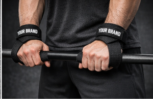 Muñequeras de gimnasio con bucle para el pulgar, de alta resistencia, para levantamiento de pesas y powerlifting, correa de soporte de algodón y neopreno de alta elasticidad para hombres y mujeres - Product Image 4