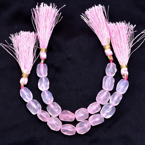 AAA Quartz 10x12mm Smooth Nugget <b>Bead</b> Natural Pink Rose Quartz Gemstone Oval Tumbled Rare Carving <b>Loose</b> <b>Beads</b> For Jewelry Making - Product Image 4