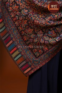 Wool Shawl Digital Print Floral Lightweight Scarf for Women Party <b>Wedding</b> Winter <b>Wrap</b> Custom Color <b>Gifts</b> - Product Image 5