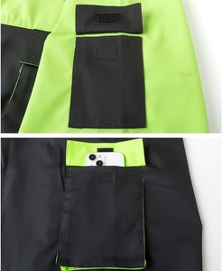 Combinaison de travail unisexe haute visibilité certifiée Oeko-Tex, imprimée à l'écran, en polyester, avec bandes réfléchissantes, combinaison de sécurité industrielle - Product Image 5
