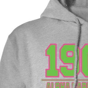 Sweat à capuche gris 1908 à manches longues, imprimé graphique, décontracté, pour femme, avec poignets côtelés, pour le quotidien - Product Image 3