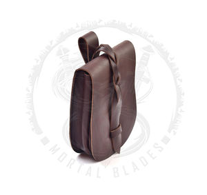 Bolso de cuero de vaca genuino 100% para teléfono móvil, billetera de cuero con cinturón para hombres y mujeres, riñonera de viaje Medieval, monedero para adultos - Product Image 5